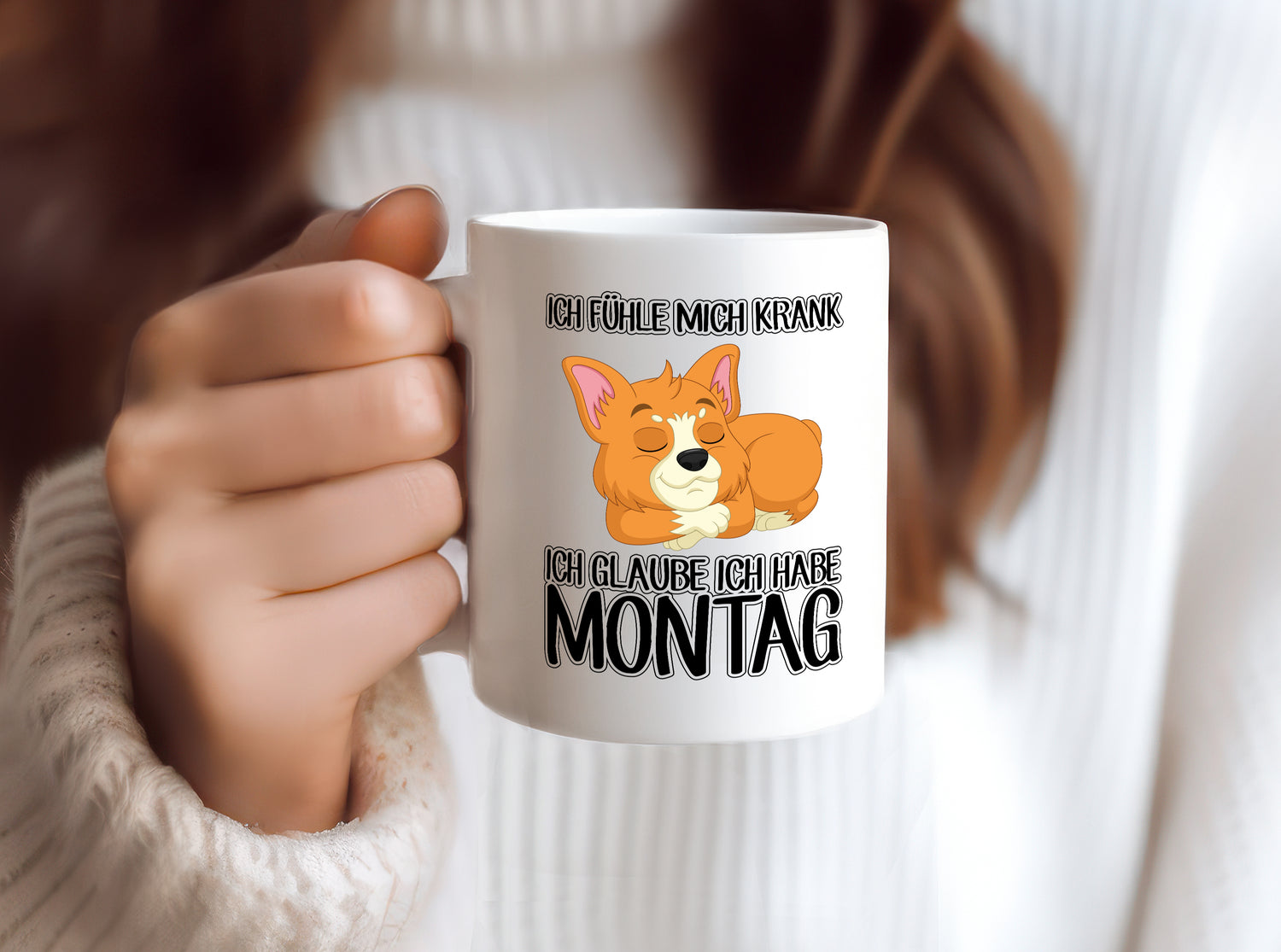 Ich habe Montag - Tasse Weiß - Kaffeetasse / Geschenk / Familie