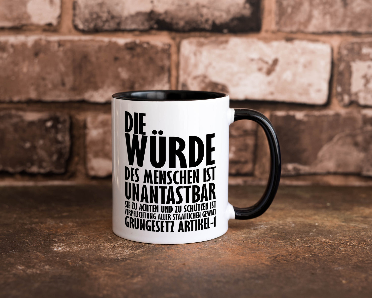 Unantastbar Tasse Weiß - Schwarz - Kaffeetasse / Geschenk / Familie