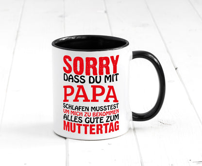 Muttertags Tasse Tasse Weiß - Schwarz - Kaffeetasse / Geschenk / Familie