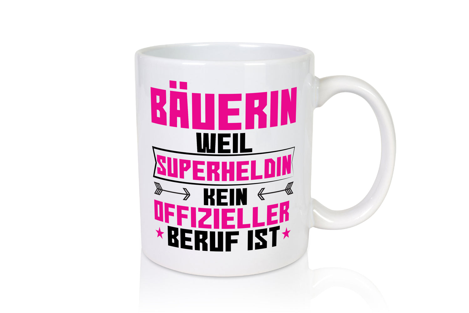 Superheldin Bäuerin | Bauernhof | Landwirtschaft - Tasse Weiß - Kaffeetasse / Geschenk / Familie