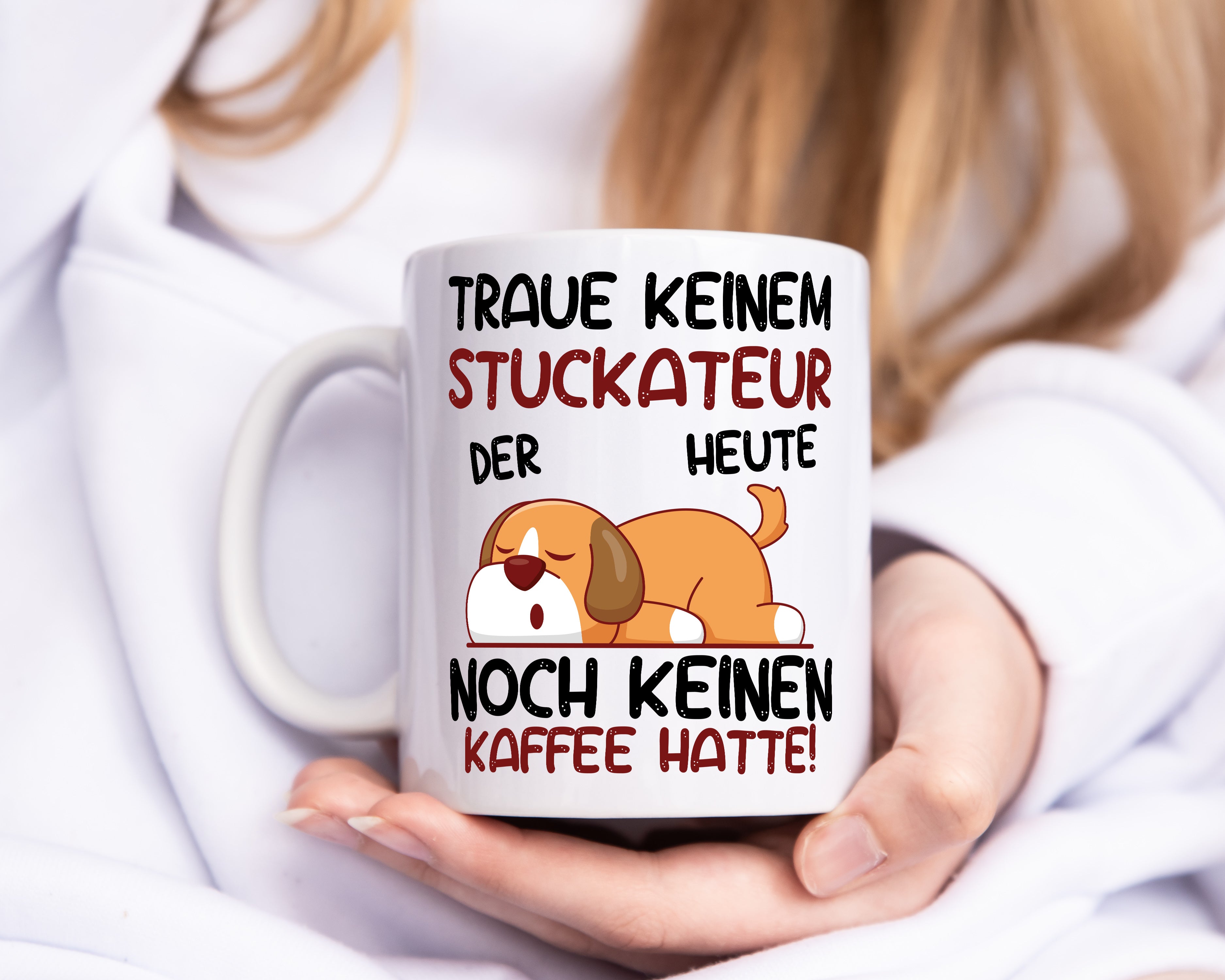 Traue keinem Stuckateur | Innenausbau | Beruf - Tasse Weiß - Kaffeetasse / Geschenk / Familie