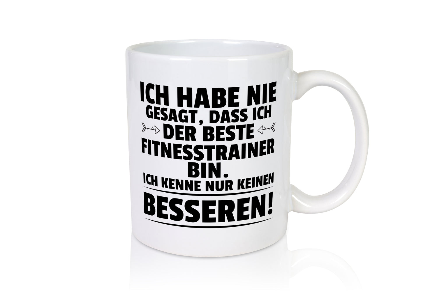 Der Beste Fitnesstrainer | Personal Trainer | Sport - Tasse Weiß - Kaffeetasse / Geschenk / Familie