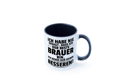 Der Beste Brauer | Bier Brauer | Brauerei Tasse Weiß - Schwarz - Kaffeetasse / Geschenk / Familie