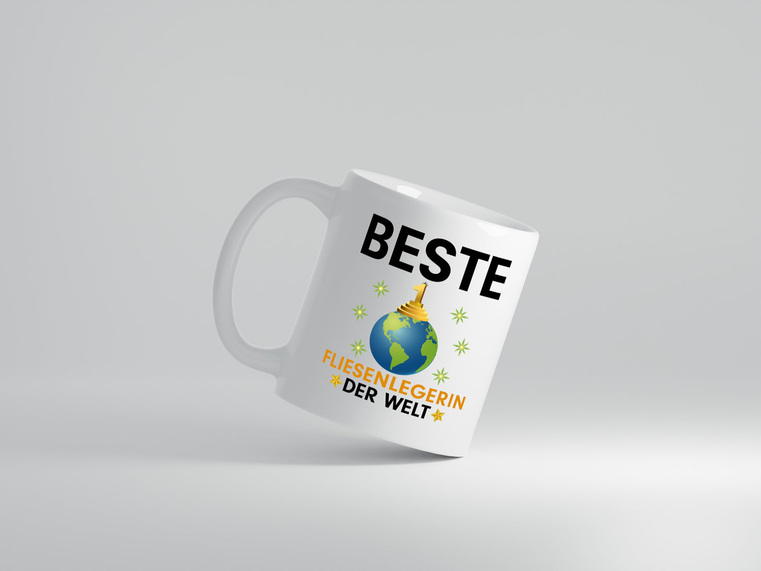 Welt Beste Fliesenlegerin | Fliesenlegen | Bau - Tasse Weiß - Kaffeetasse / Geschenk / Familie