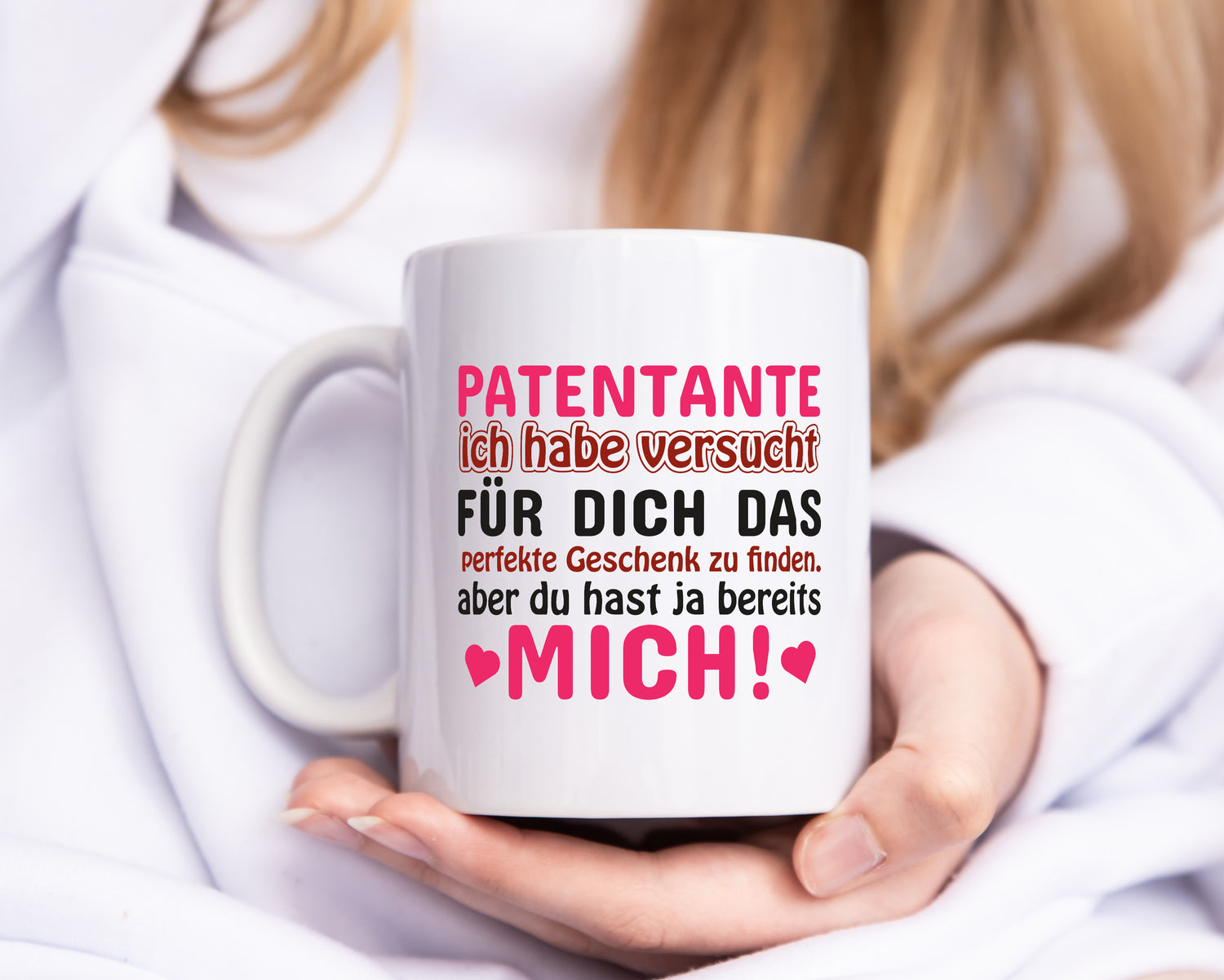 Patentante Tasse | lustiger Spruch | Patin | Tante - Tasse Weiß - Kaffeetasse / Geschenk / Familie