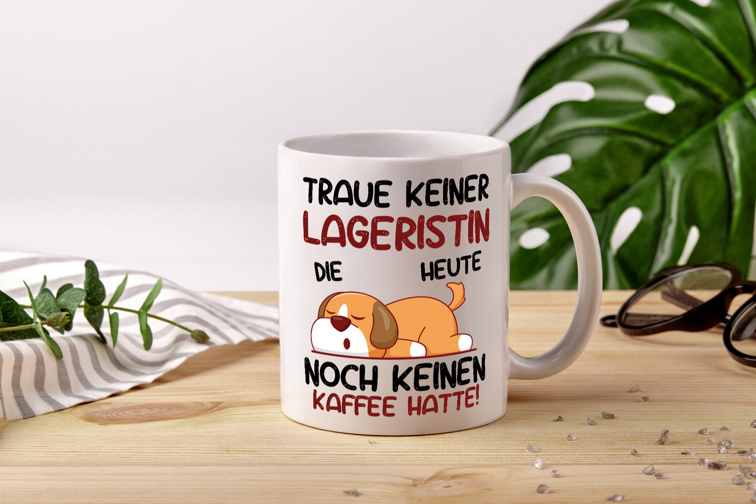 Traue keiner Lageristin | Beruf | Lager Arbeiterin - Tasse Weiß - Kaffeetasse / Geschenk / Familie