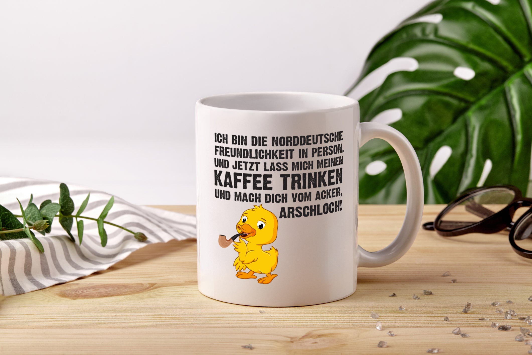 Norddeutscher Humor | Spruch Tasse | Norddeutschland - Tasse Weiß - Kaffeetasse / Geschenk / Familie