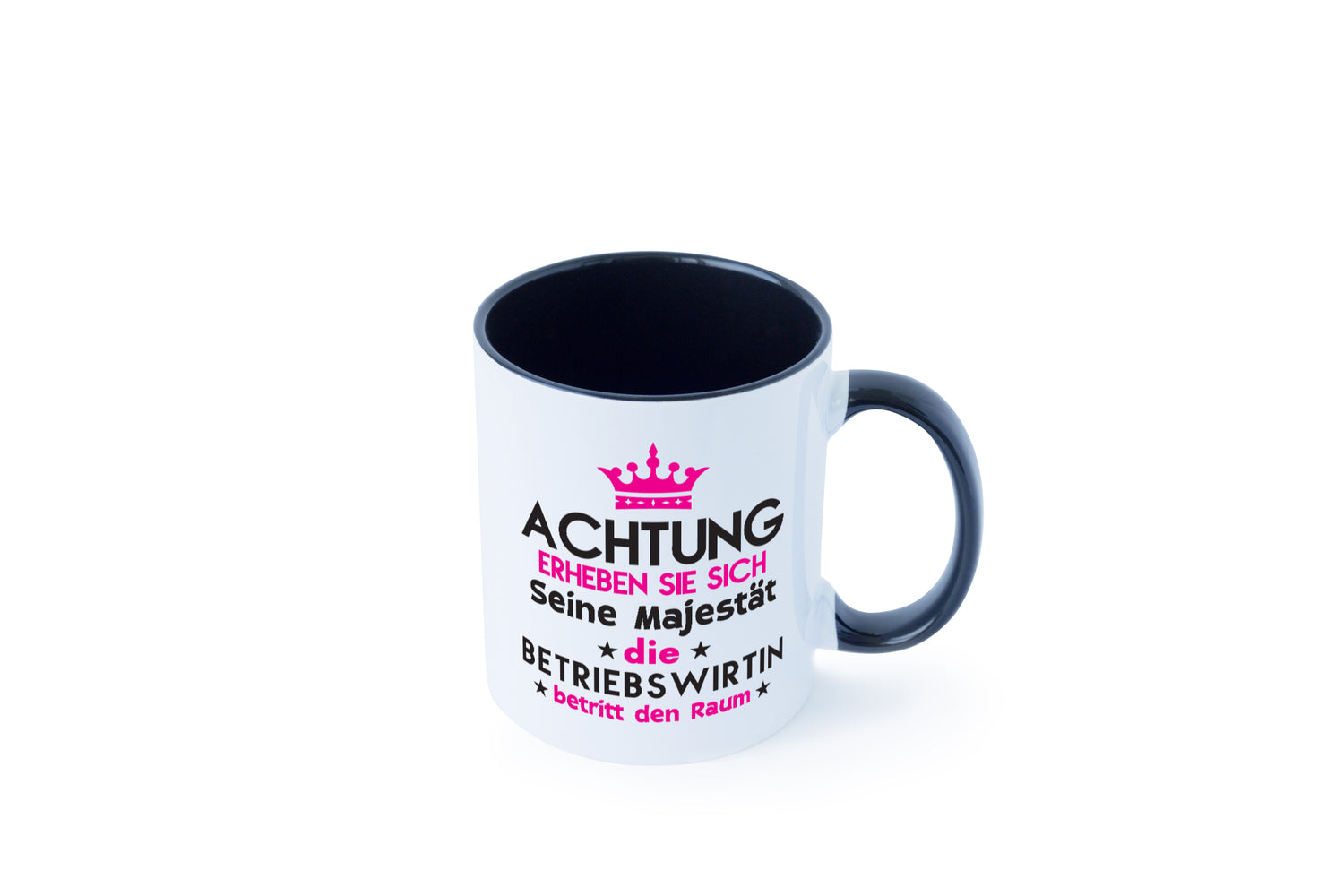 Seine Majestät Betriebswirtin | Betriebswirtschaft Tasse Weiß - Schwarz - Kaffeetasse / Geschenk / Familie