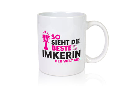 Die Weltbeste Imkerin | Imkerei - Tasse Weiß - Kaffeetasse / Geschenk / Familie