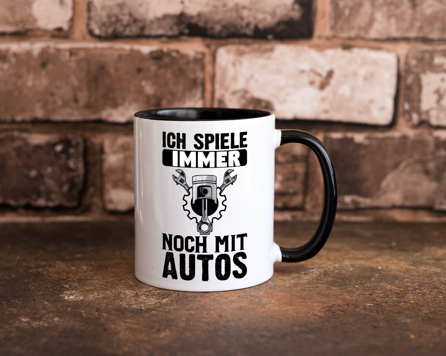 Autoschrauber Tasse | Mechaniker Humor | KFZ Spruch Tasse Weiß - Schwarz - Kaffeetasse / Geschenk / Familie