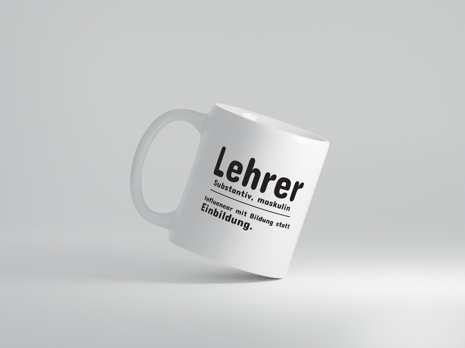 Lehrer Influencer | Beruf Spruch | Definition | Humor - Tasse Weiß - Kaffeetasse / Geschenk / Familie