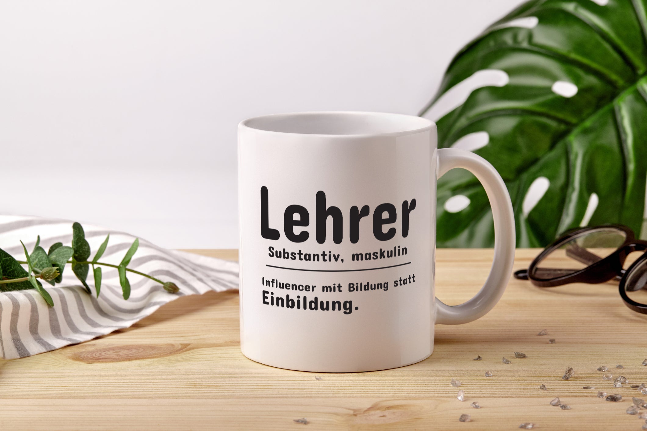 Lehrer Influencer | Beruf Spruch | Definition | Humor - Tasse Weiß - Kaffeetasse / Geschenk / Familie