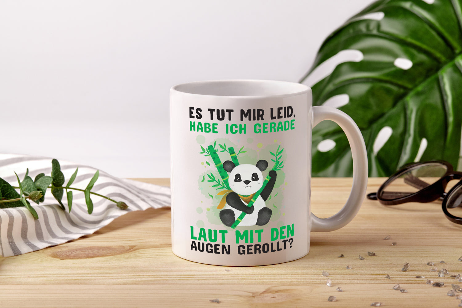 Genervter Panda | Büro Tasse | Kollegen | Arbeit - Tasse Weiß - Kaffeetasse / Geschenk / Familie