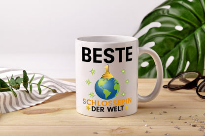 Welt Beste Schlosserin | Schlosserei - Tasse Weiß - Kaffeetasse / Geschenk / Familie