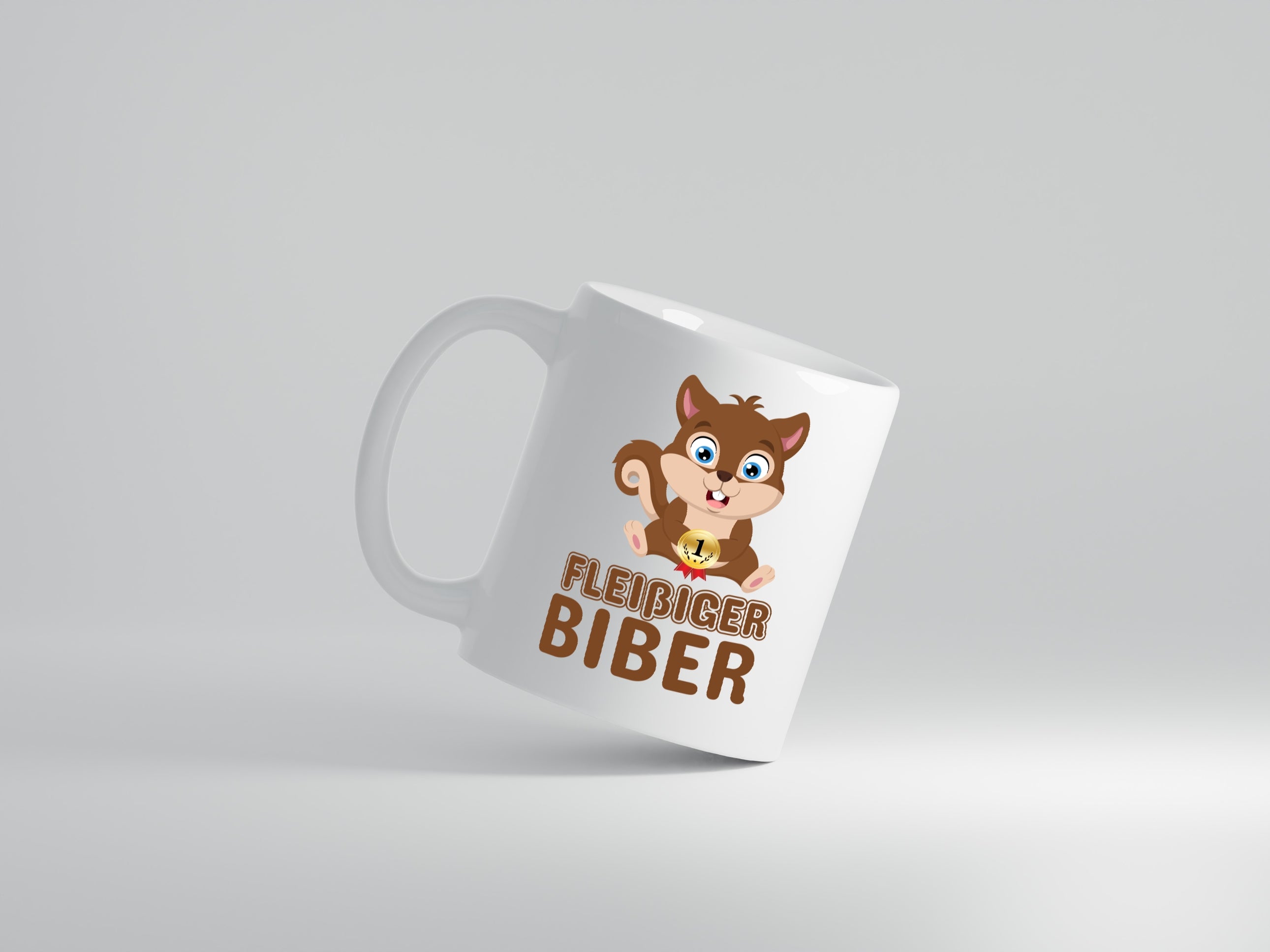 Fleißiger Biber | Motiv Tasse | Kinder Geburtstag - Tasse Weiß - Kaffeetasse / Geschenk / Familie