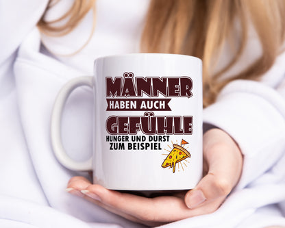 Männer haben auch Gefühle - Tasse Weiß - Kaffeetasse / Geschenk / Familie