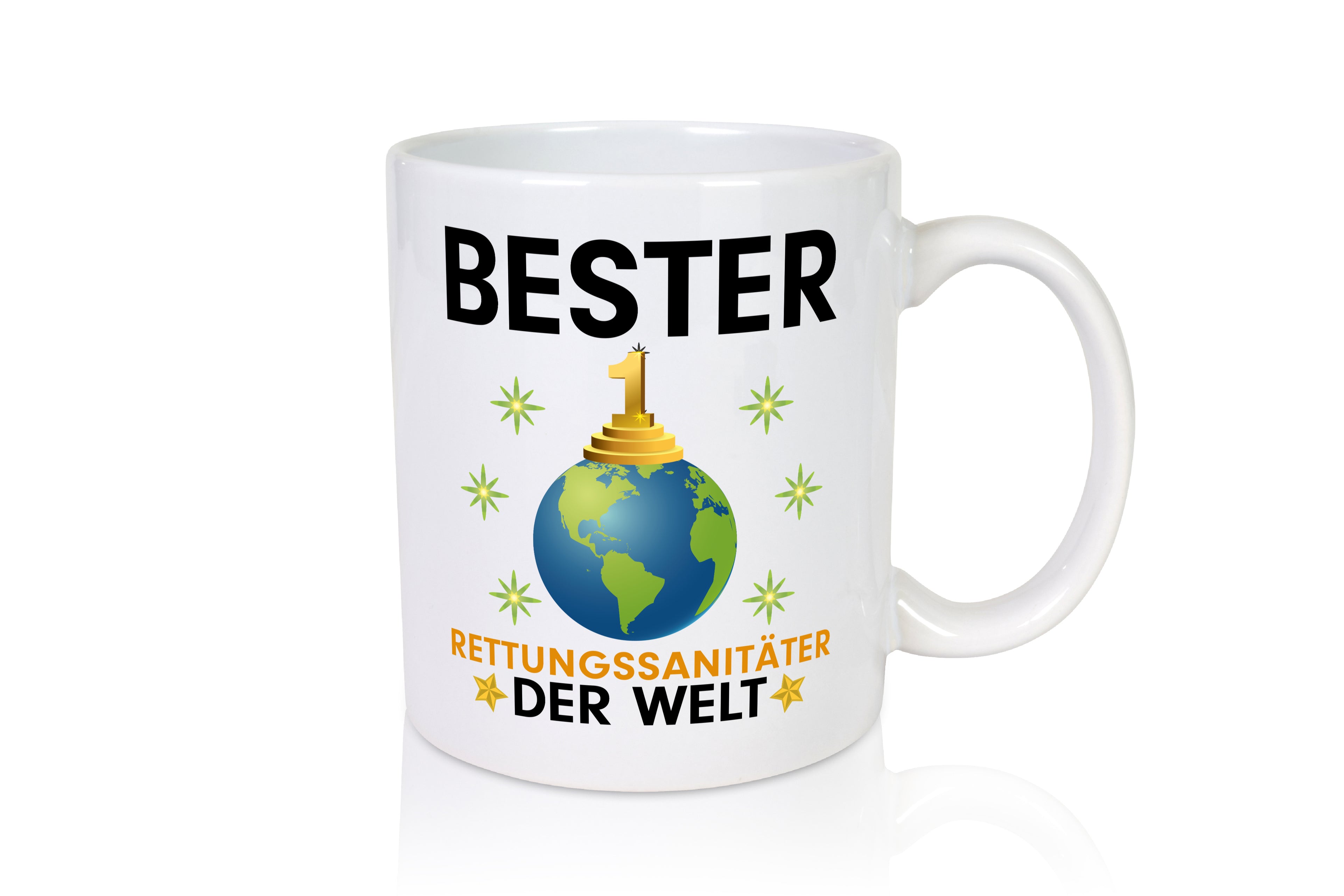 Welt Bester Rettungssanitäter | Sanitäter - Tasse Weiß - Kaffeetasse / Geschenk / Familie