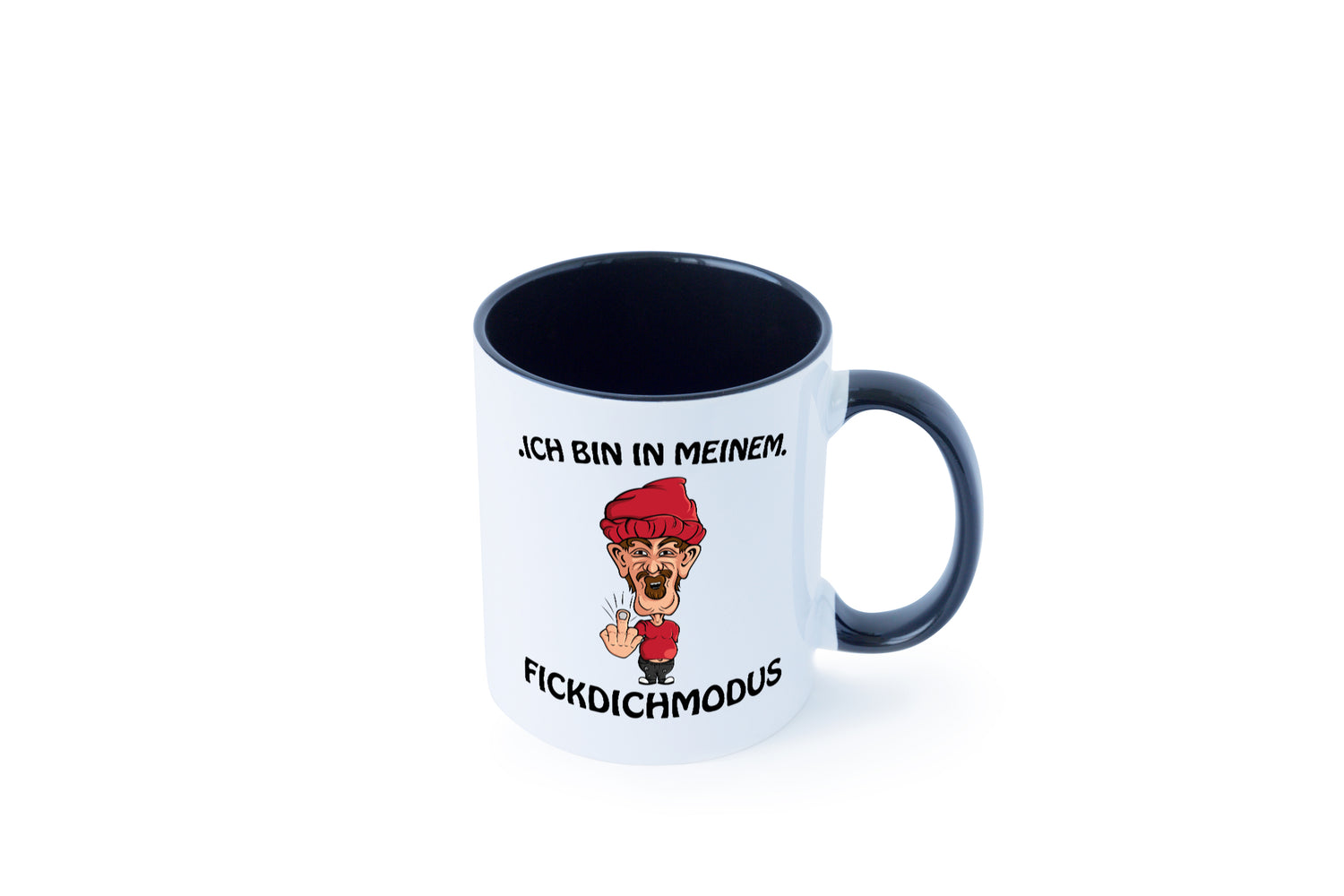 FickDichModus Tasse Weiß - Schwarz - Kaffeetasse / Geschenk / Familie