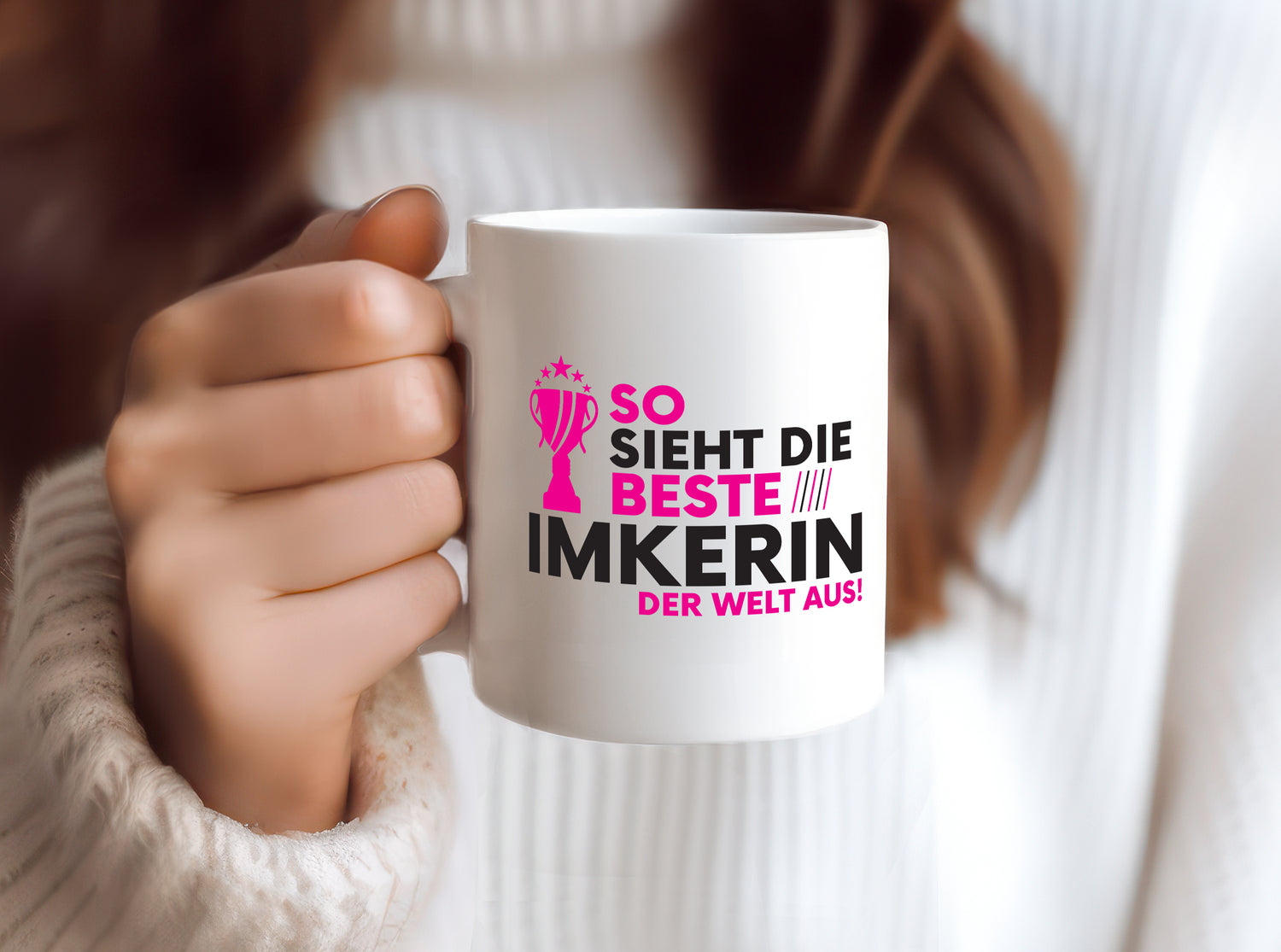 Die Weltbeste Imkerin | Imkerei - Tasse Weiß - Kaffeetasse / Geschenk / Familie