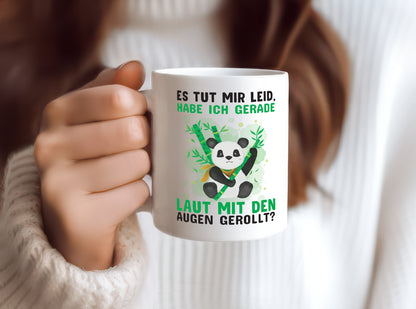 Genervter Panda | Büro Tasse | Kollegen | Arbeit - Tasse Weiß - Kaffeetasse / Geschenk / Familie