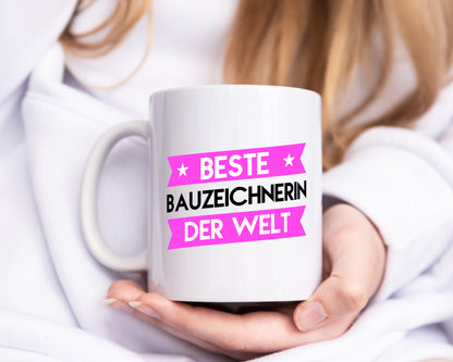 Beste Bauzeichnerin | Zeichnerin - Tasse Weiß - Kaffeetasse / Geschenk / Familie