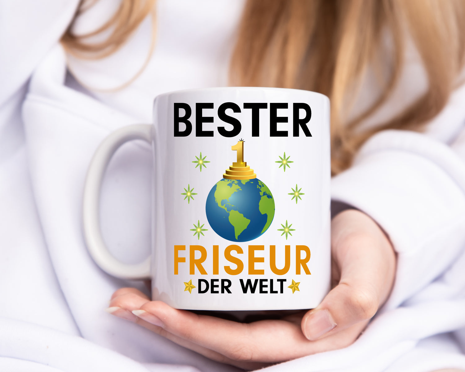 Welt Bester Friseur | Frisör - Tasse Weiß - Kaffeetasse / Geschenk / Familie