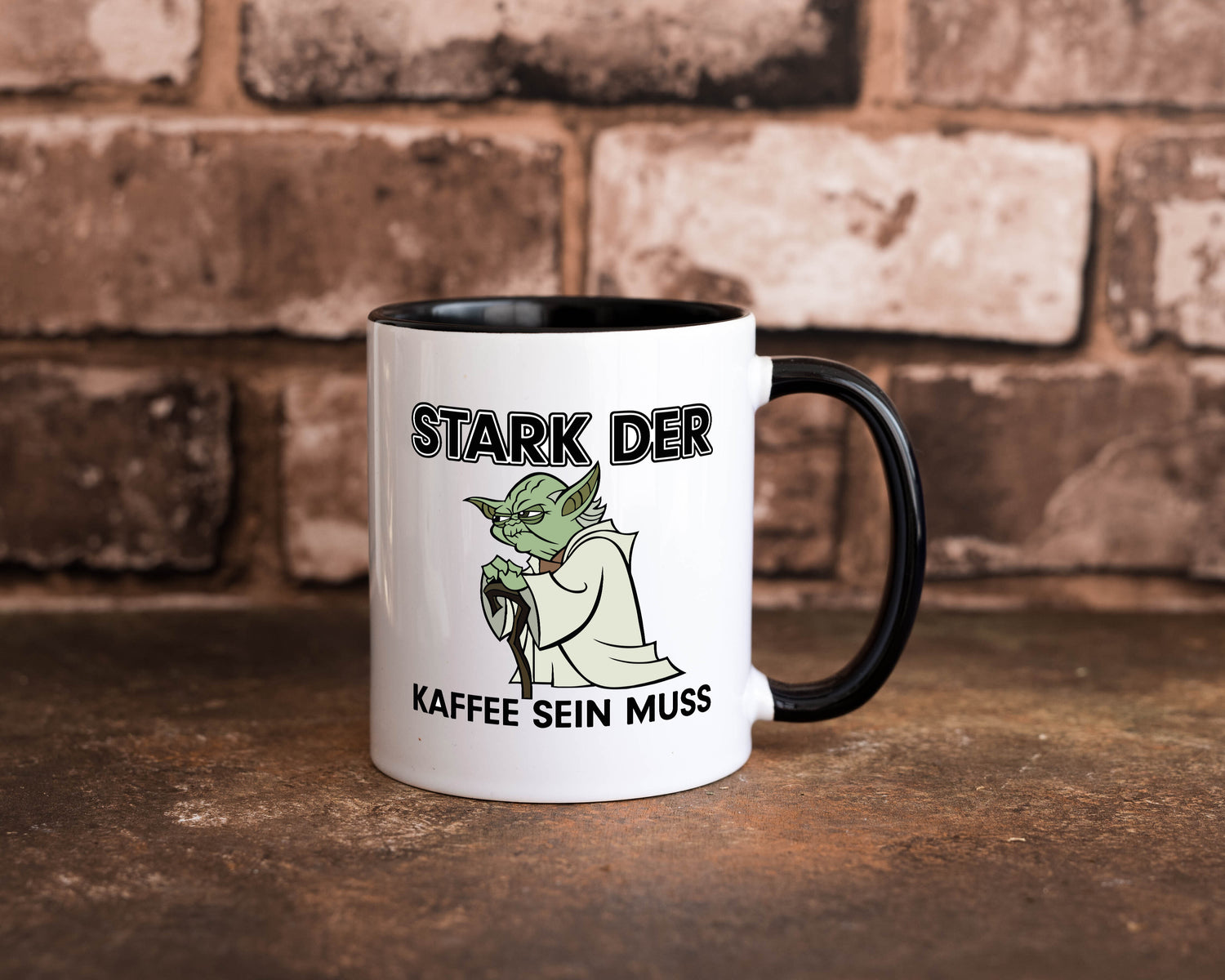 Starker Kaffee Tasse Weiß - Schwarz - Kaffeetasse / Geschenk / Familie