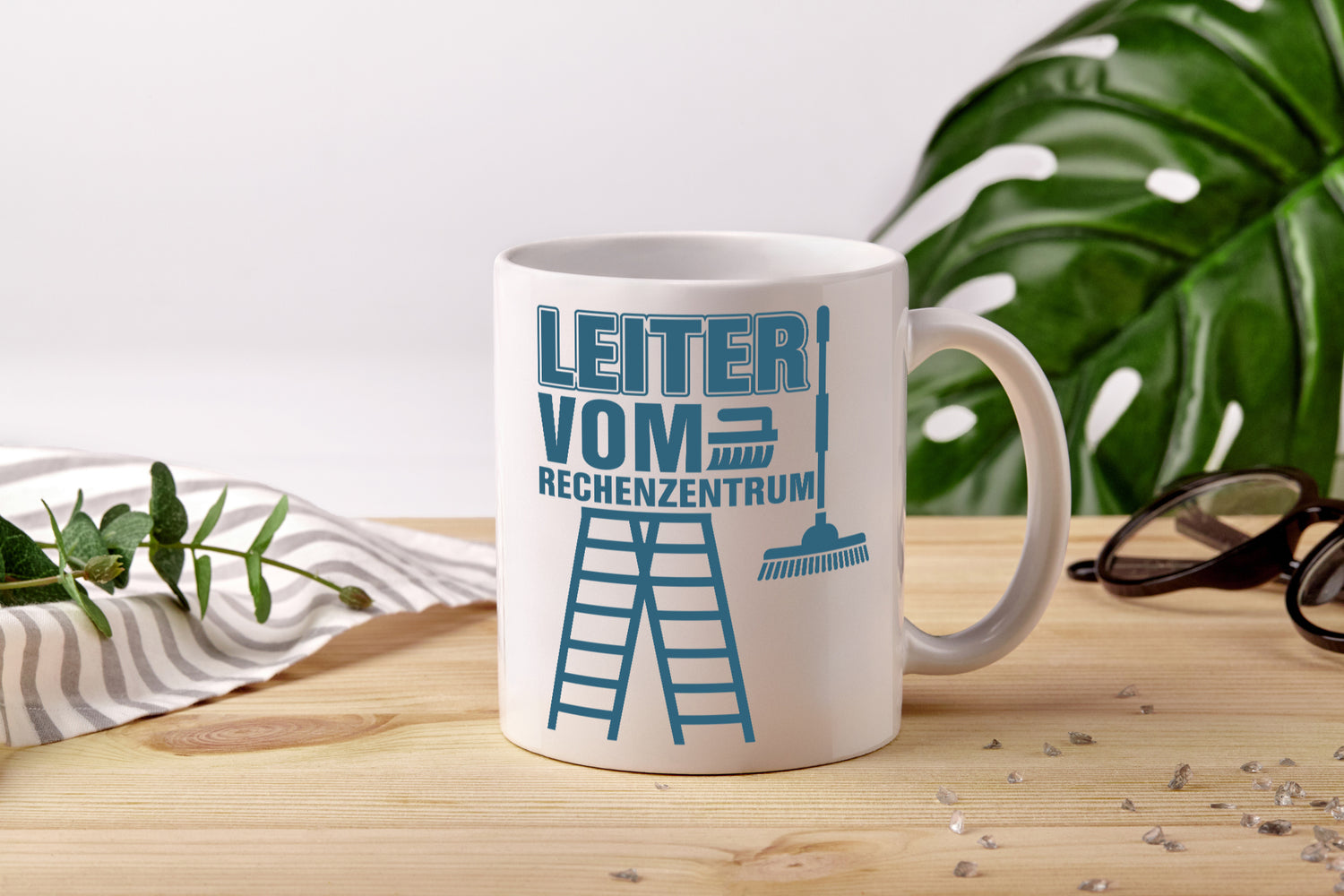 Leiter vom Rechenzentrum | Wortwitz Tasse | Gärtner - Tasse Weiß - Kaffeetasse / Geschenk / Familie