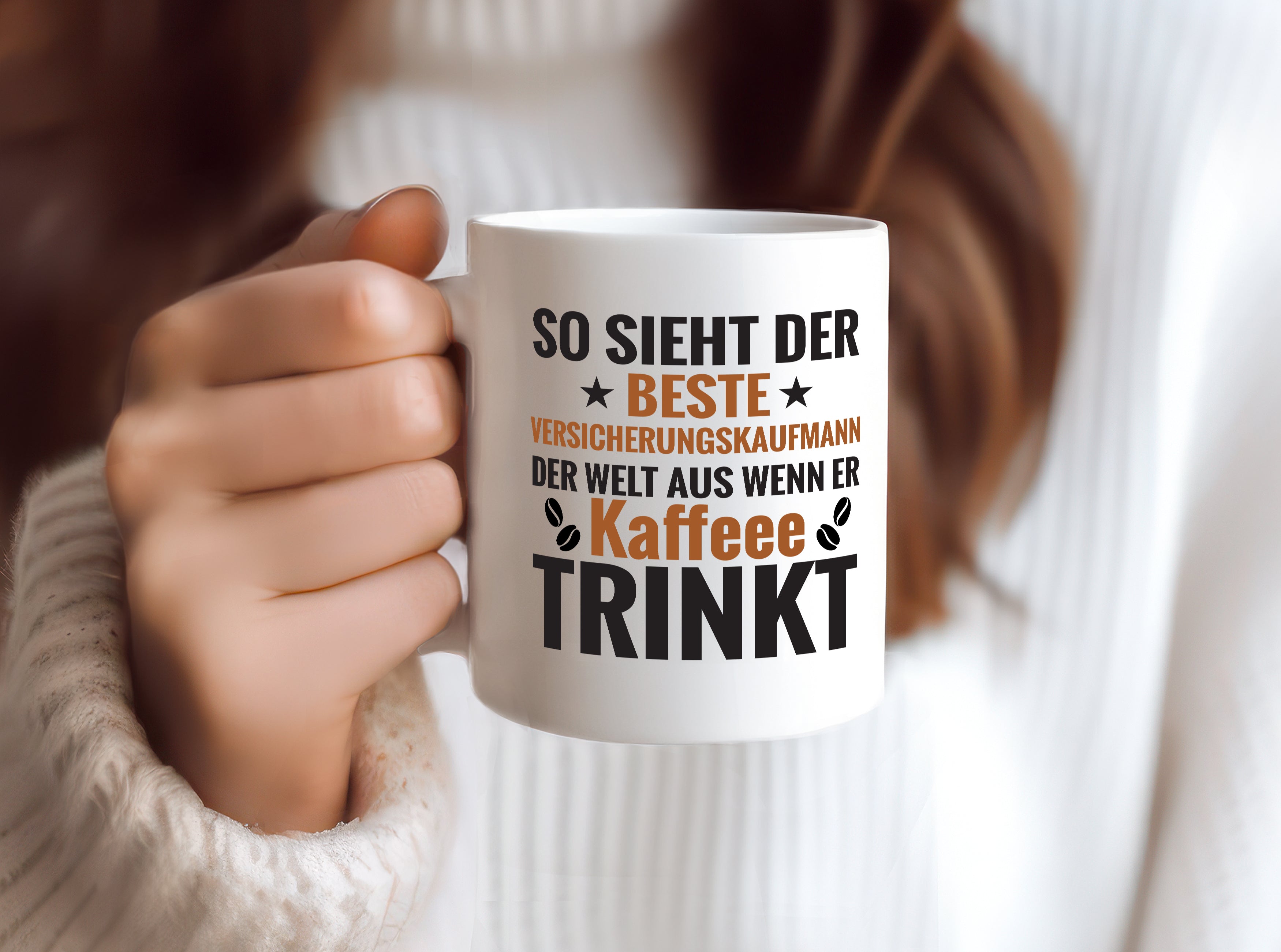 Kaffee Trink: Versicherungskaufmann | Kaufmann - Tasse Weiß - Kaffeetasse / Geschenk / Familie