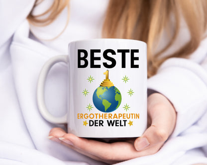 Welt Beste Ergotherapeutin | Ergotherapie - Tasse Weiß - Kaffeetasse / Geschenk / Familie