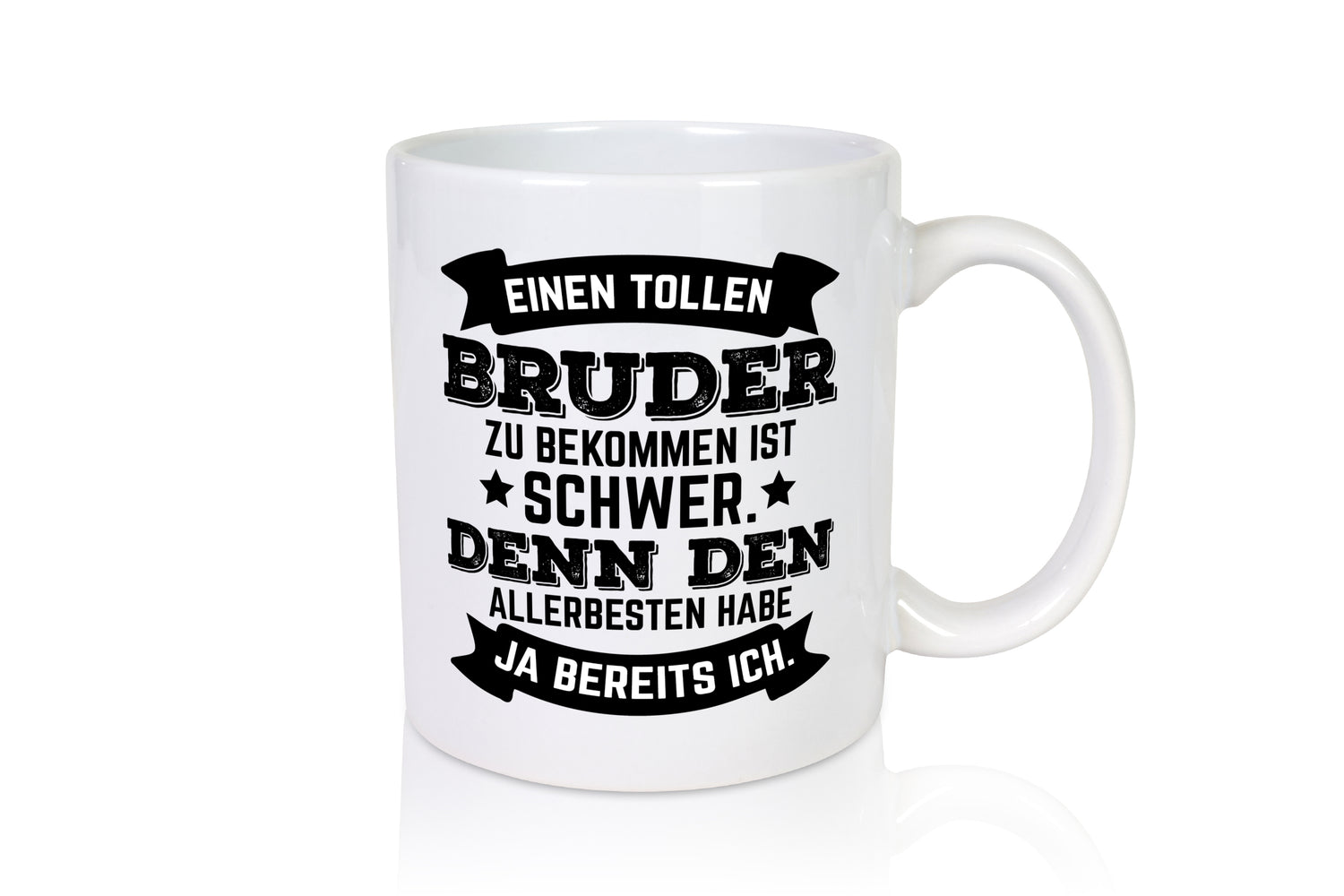 Allerbester Bruder | Geschwister Tasse | schöner Spruch - Tasse Weiß - Kaffeetasse / Geschenk / Familie