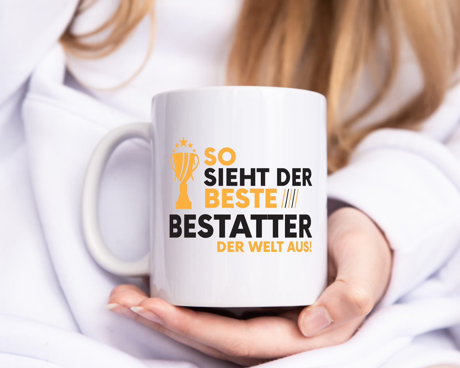 Der Weltbeste Bestatter | Bestattung | Totengräber - Tasse Weiß - Kaffeetasse / Geschenk / Familie