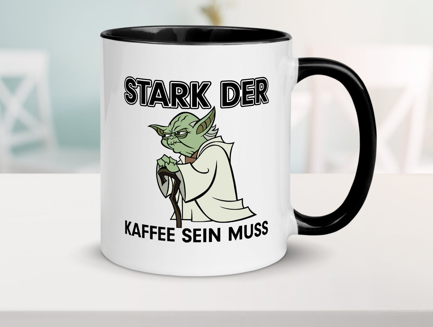 Starker Kaffee Tasse Weiß - Schwarz - Kaffeetasse / Geschenk / Familie