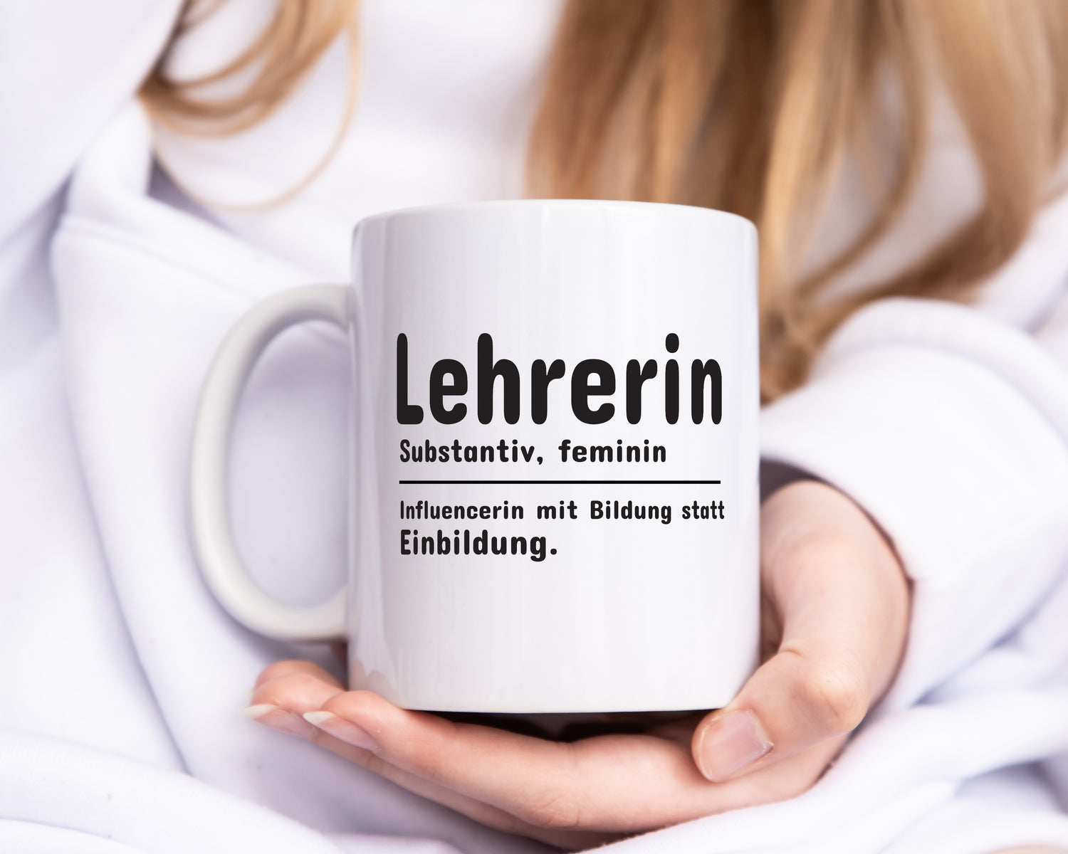 Lehrerin Influencer | Beruf Spruch | Definition | Humor - Tasse Weiß - Kaffeetasse / Geschenk / Familie