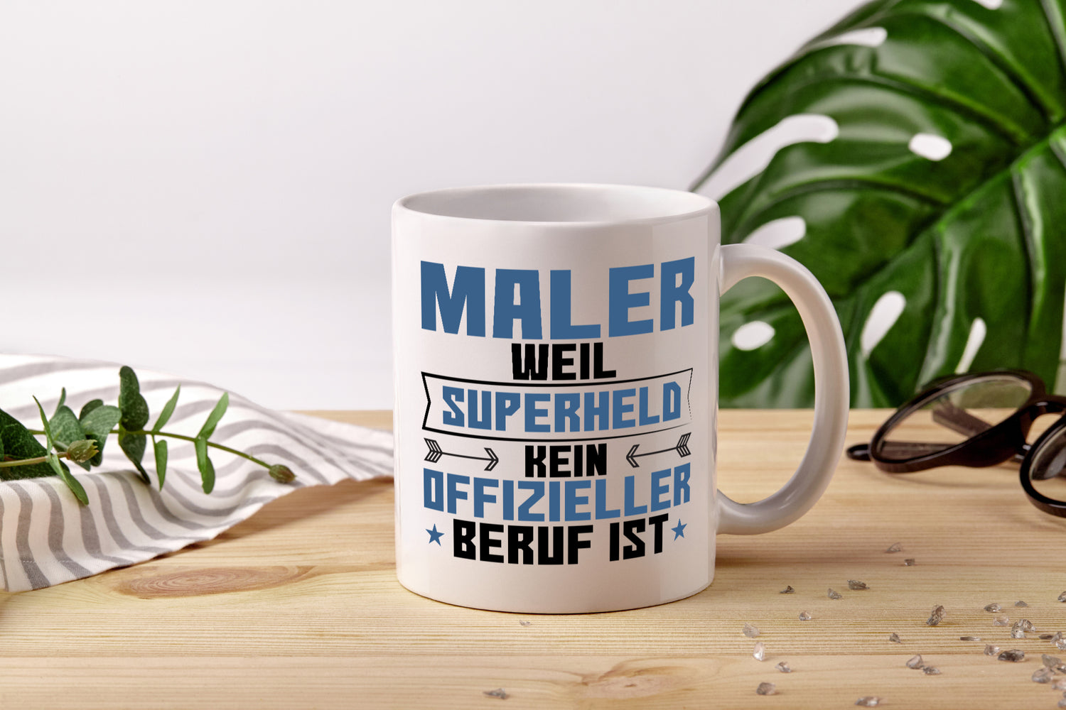 Superheld Maler | Malerei - Tasse Weiß - Kaffeetasse / Geschenk / Familie