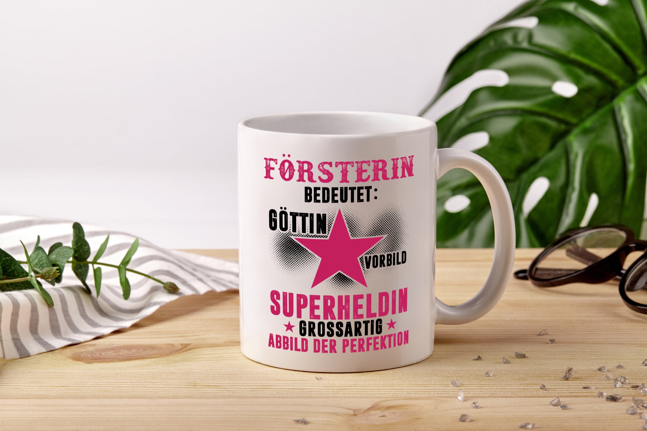 Bedeutung von Försterin | Forst Arbeit - Tasse Weiß - Kaffeetasse / Geschenk / Familie