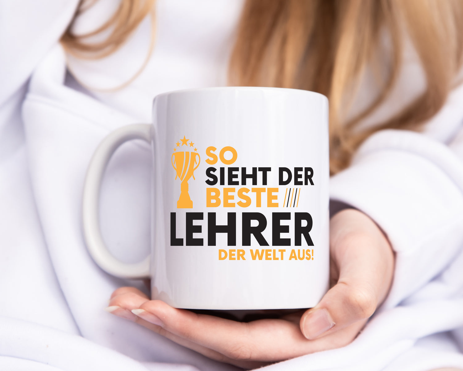 Der Weltbeste Lehrer | Schule Beruf | Schüler - Tasse Weiß - Kaffeetasse / Geschenk / Familie