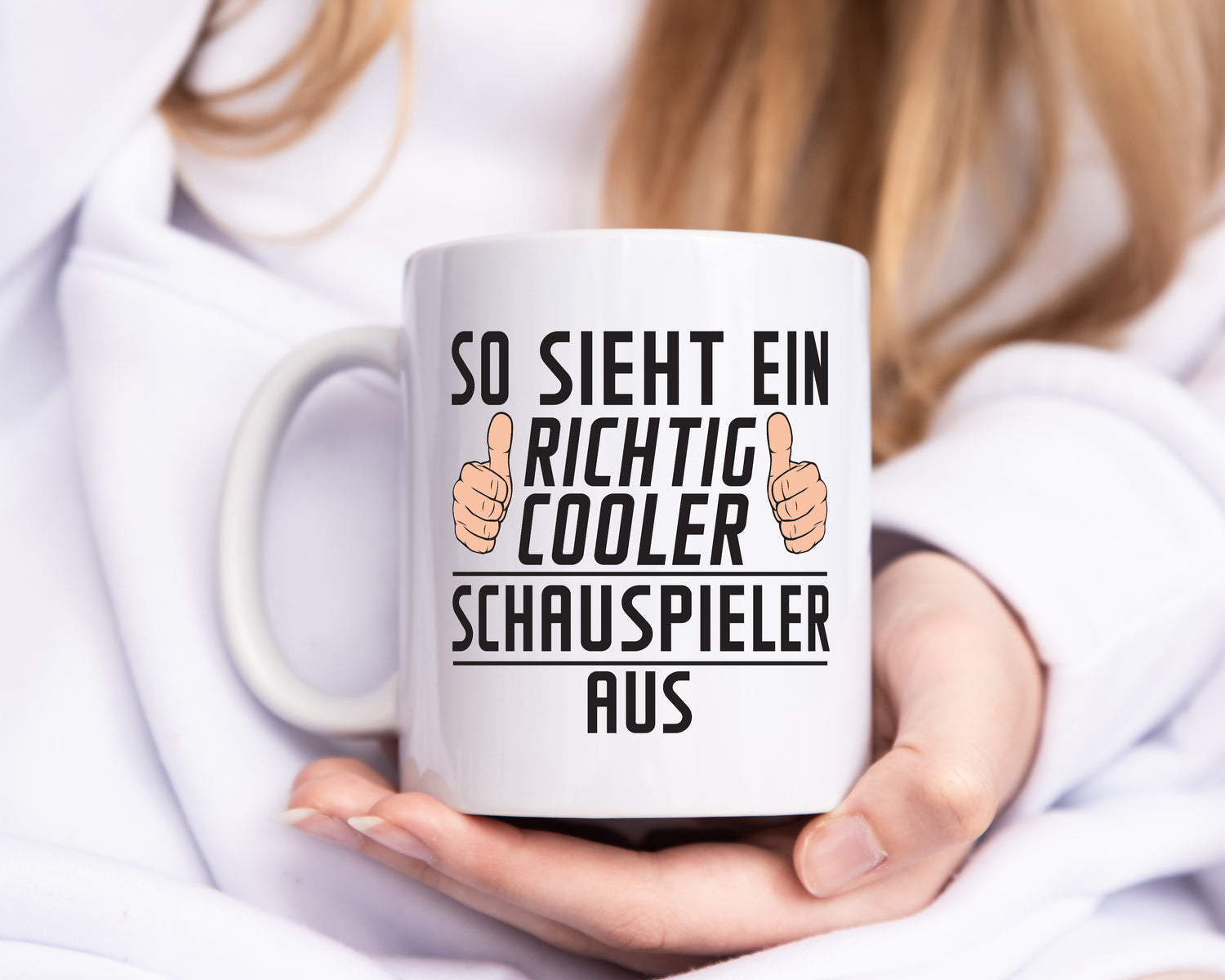 Richtig Cooler Schauspieler | Theater - Tasse Weiß - Kaffeetasse / Geschenk / Familie