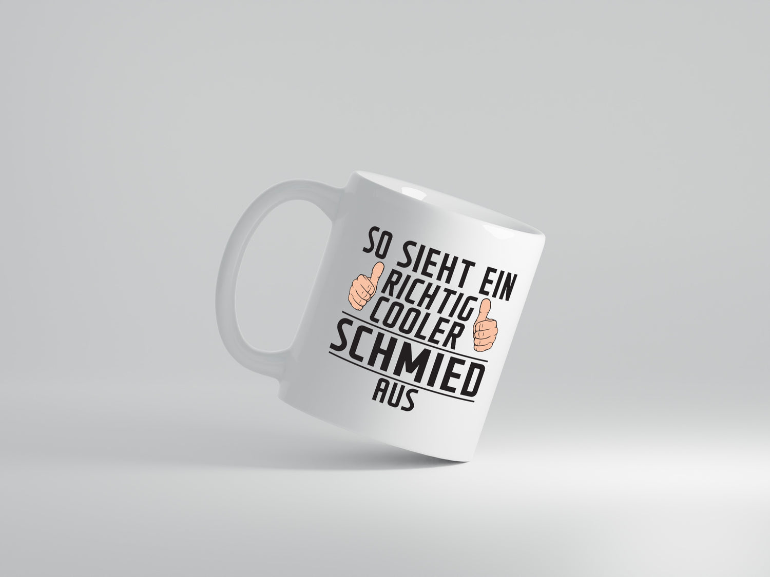 Richtig Cooler Schmied | Beruf schmieden - Tasse Weiß - Kaffeetasse / Geschenk / Familie