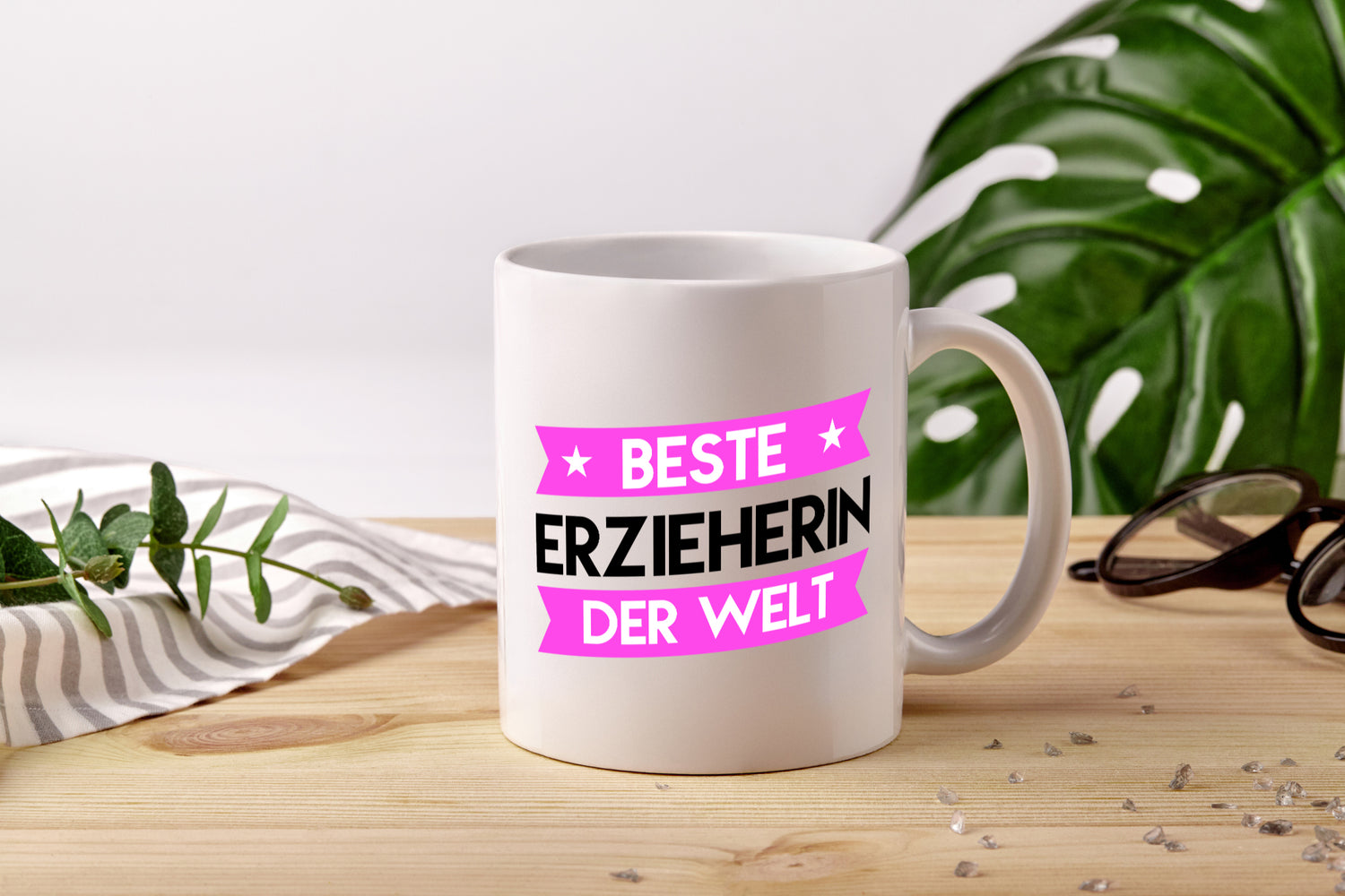 Beste Erzieherin | Pädagogin | Schule - Tasse Weiß - Kaffeetasse / Geschenk / Familie