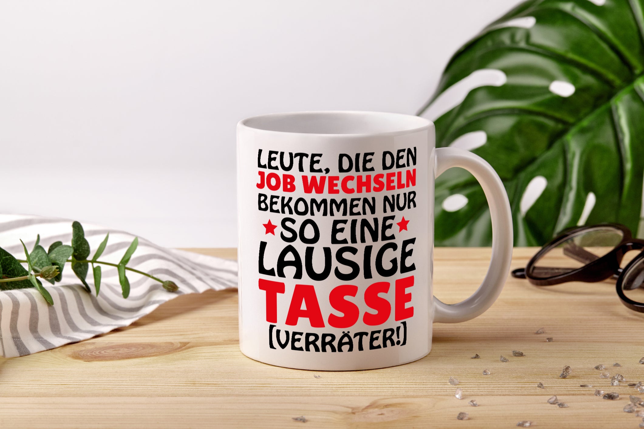 Job Wechsel Tasse - Tasse Weiß - Kaffeetasse / Geschenk / Familie