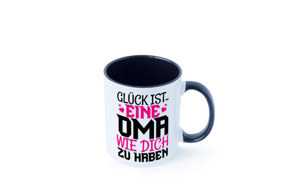 Glücklich dich zu haben Oma Tasse Weiß - Schwarz - Kaffeetasse / Geschenk / Familie