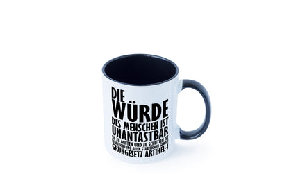 Unantastbar Tasse Weiß - Schwarz - Kaffeetasse / Geschenk / Familie