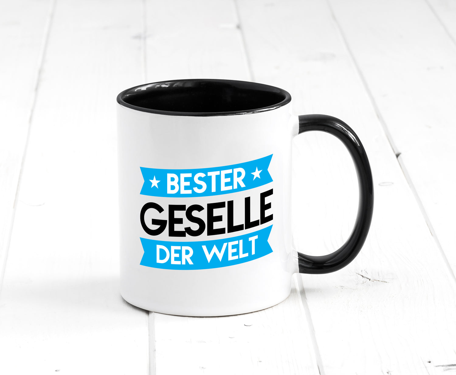 Bester Geselle | Handwerker Tasse Weiß - Schwarz - Kaffeetasse / Geschenk / Familie