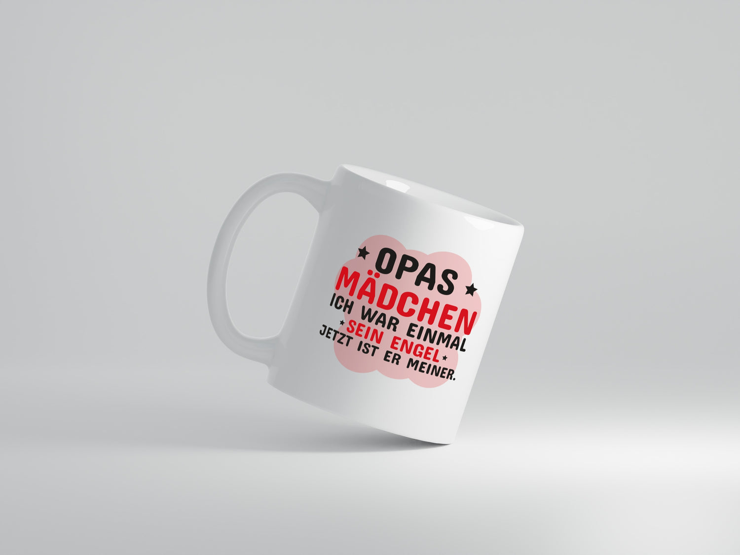 Opas Mädchen | Trauer Tasse | Abschied | Enkelin - Tasse Weiß - Kaffeetasse / Geschenk / Familie