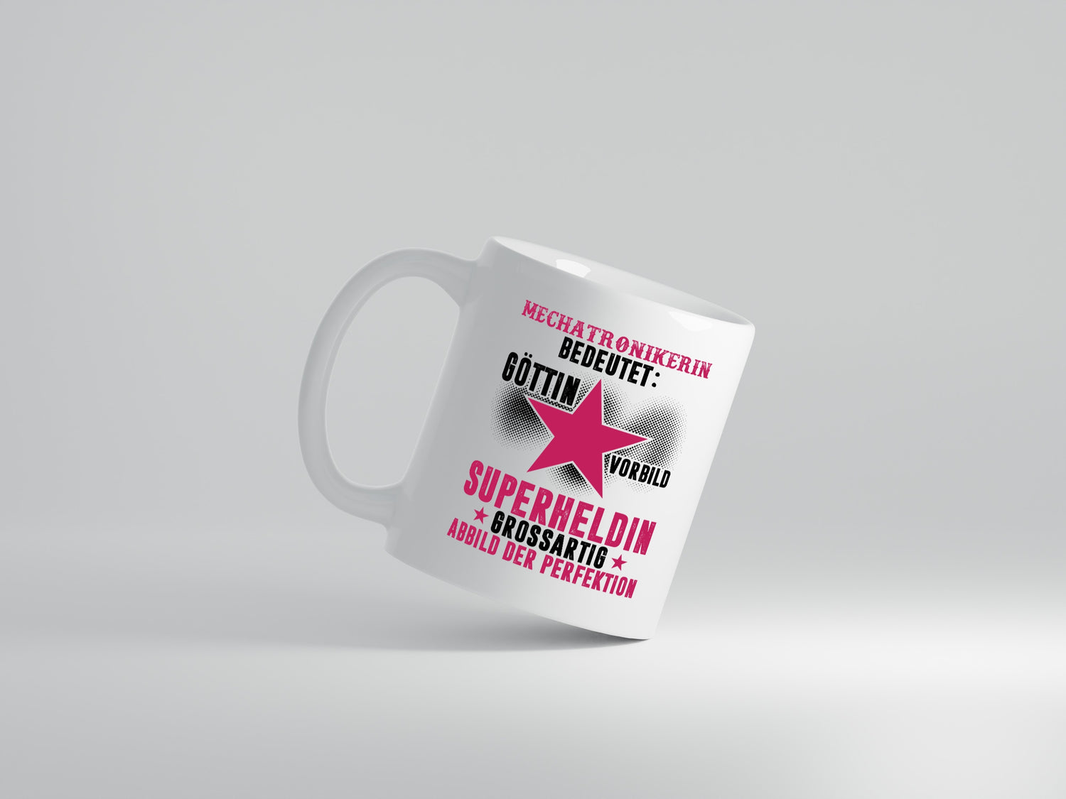 Bedeutung von Mechatronikerin | KFZ | Werkstatt - Tasse Weiß - Kaffeetasse / Geschenk / Familie