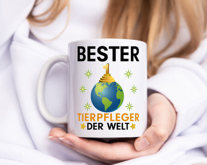 Welt Bester Tierpfleger | Pflegeberuf | Tierheim - Tasse Weiß - Kaffeetasse / Geschenk / Familie