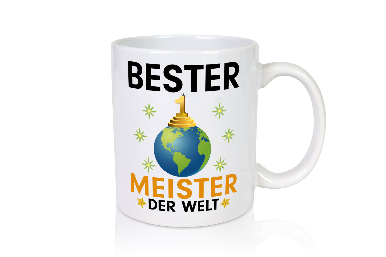Welt Bester Meister | Meisterbrief - Tasse Weiß - Kaffeetasse / Geschenk / Familie