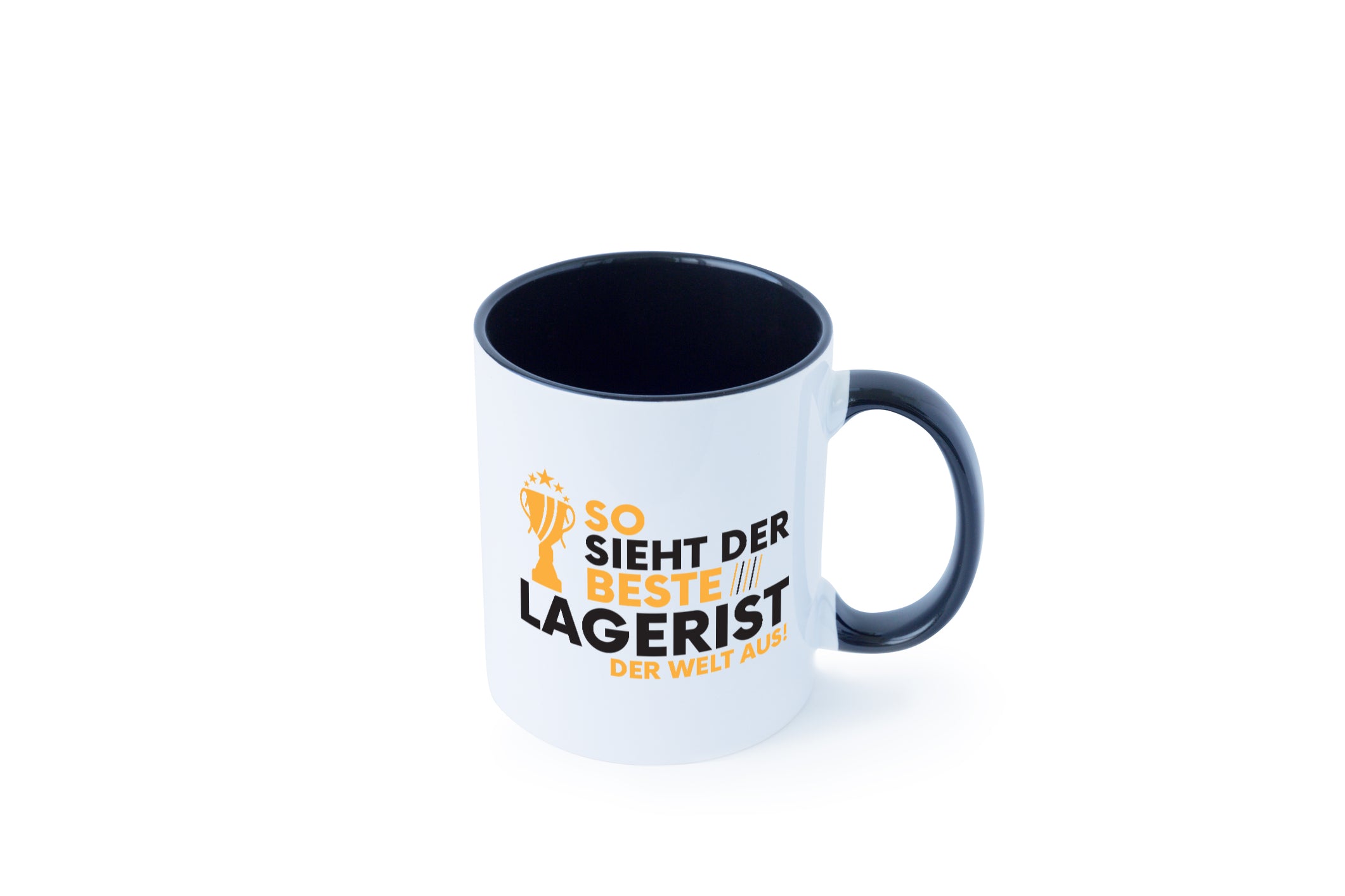 Der Weltbeste Lagerist | Lageristen | Lager Arbeiter Tasse Weiß - Schwarz - Kaffeetasse / Geschenk / Familie