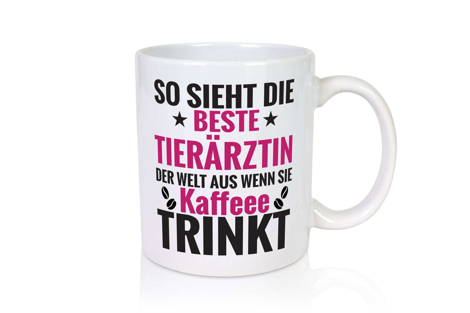 Kaffee Trink: Tierärztin | Mediziner | Tiermedizin - Tasse Weiß - Kaffeetasse / Geschenk / Familie